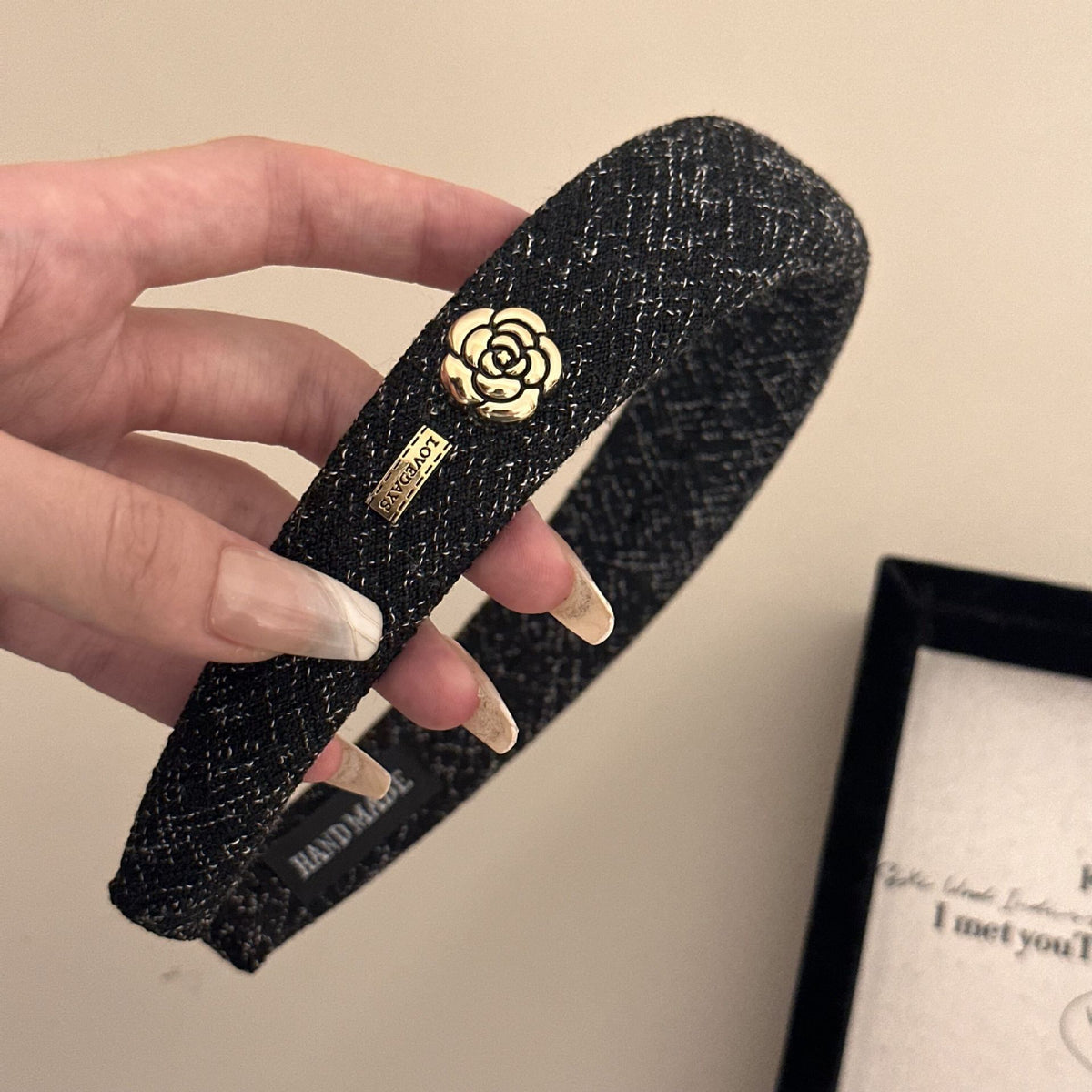 Camellia Regent Headband - Vintage Grey