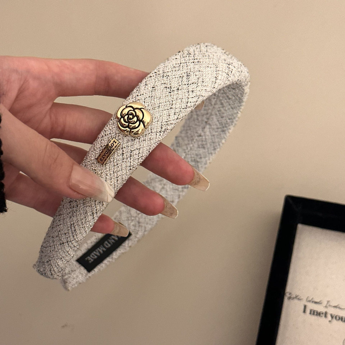 Camellia Regent Headband - Vintage Grey