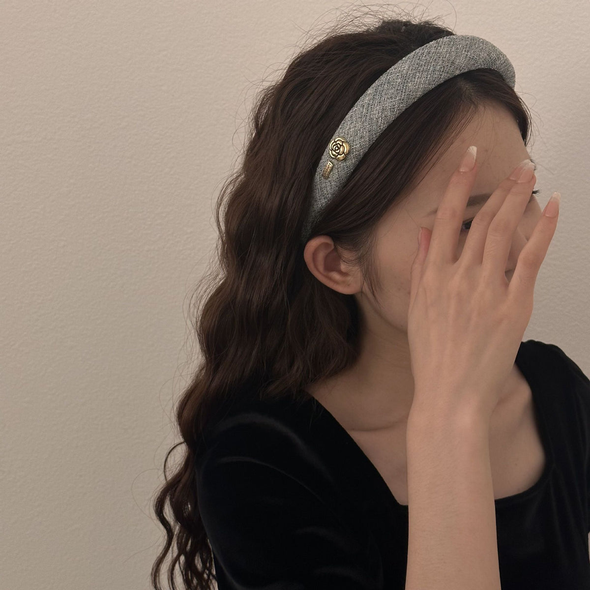 Camellia Regent Headband - Vintage Grey