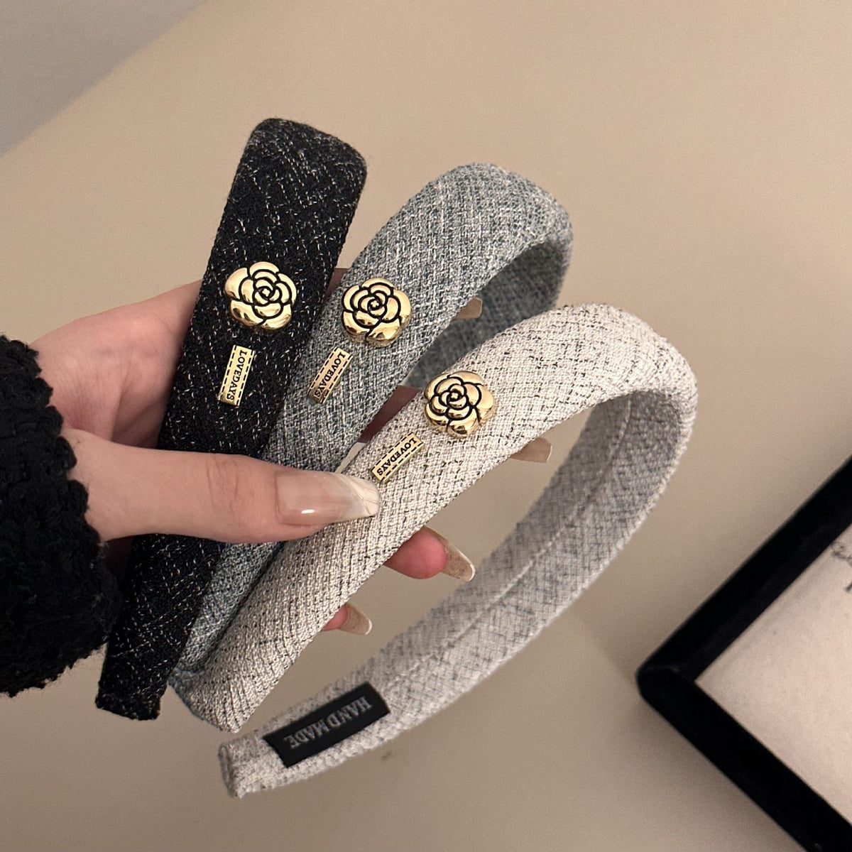 Camellia Regent Headband - Vintage Grey