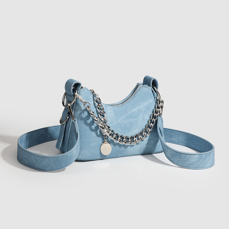 Chic Street Denim Hobo Bag
