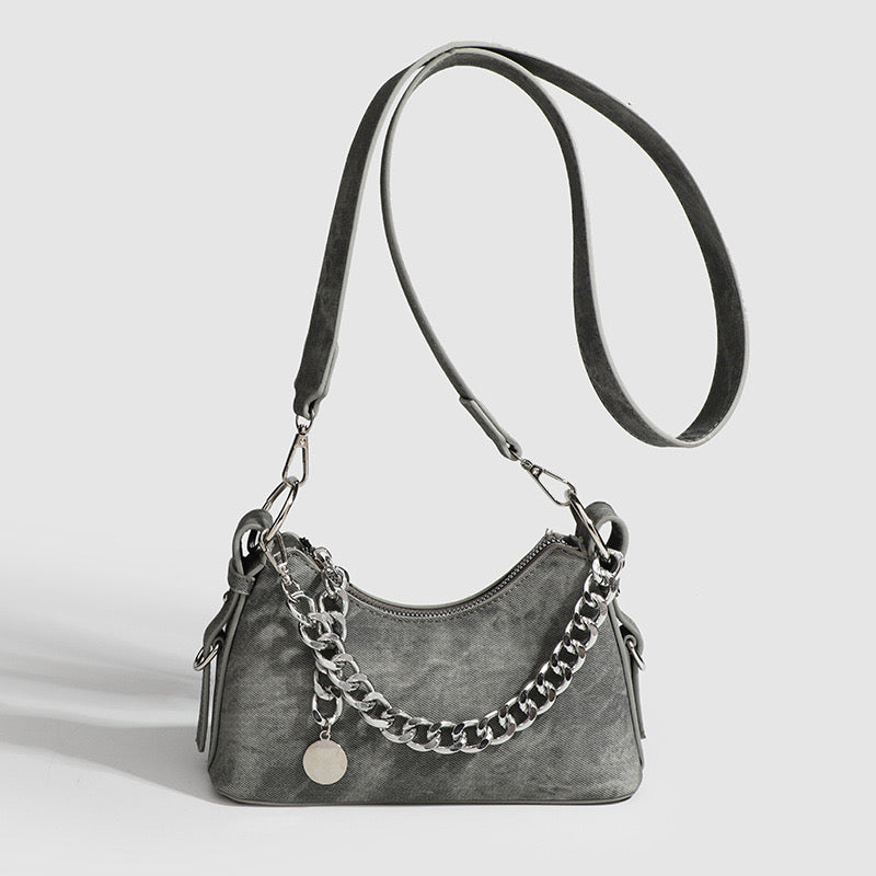 Chic Street Denim Hobo Bag