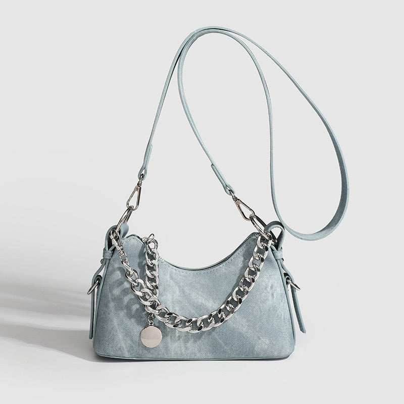 Chic Street Denim Hobo Bag