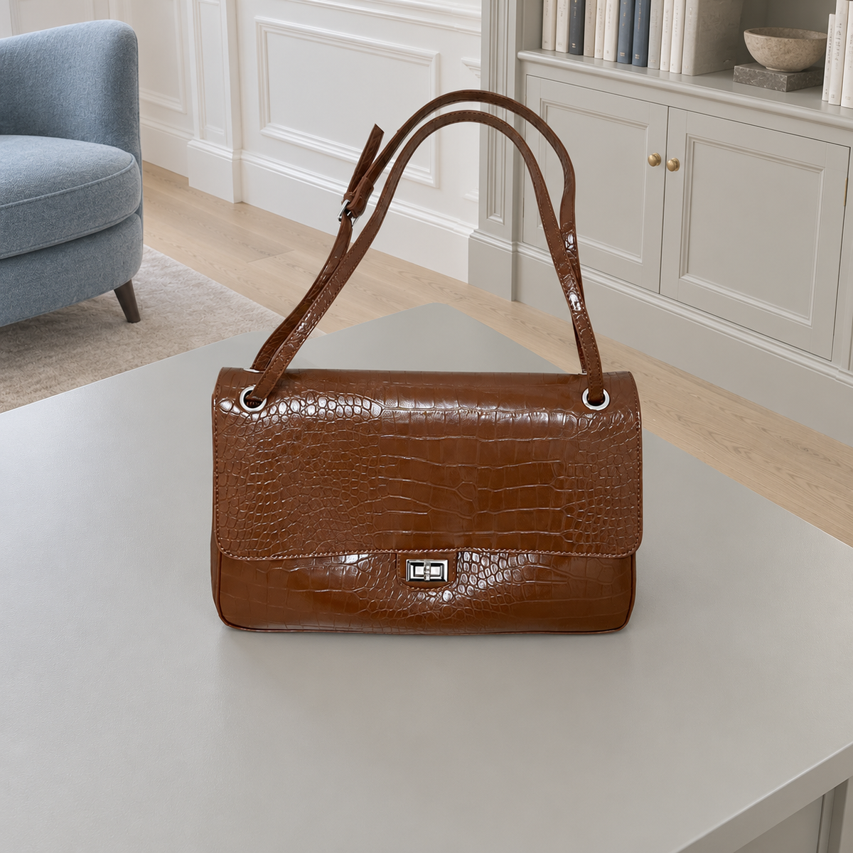 Croc Avenue Shoulder Bag - Espresso Brown