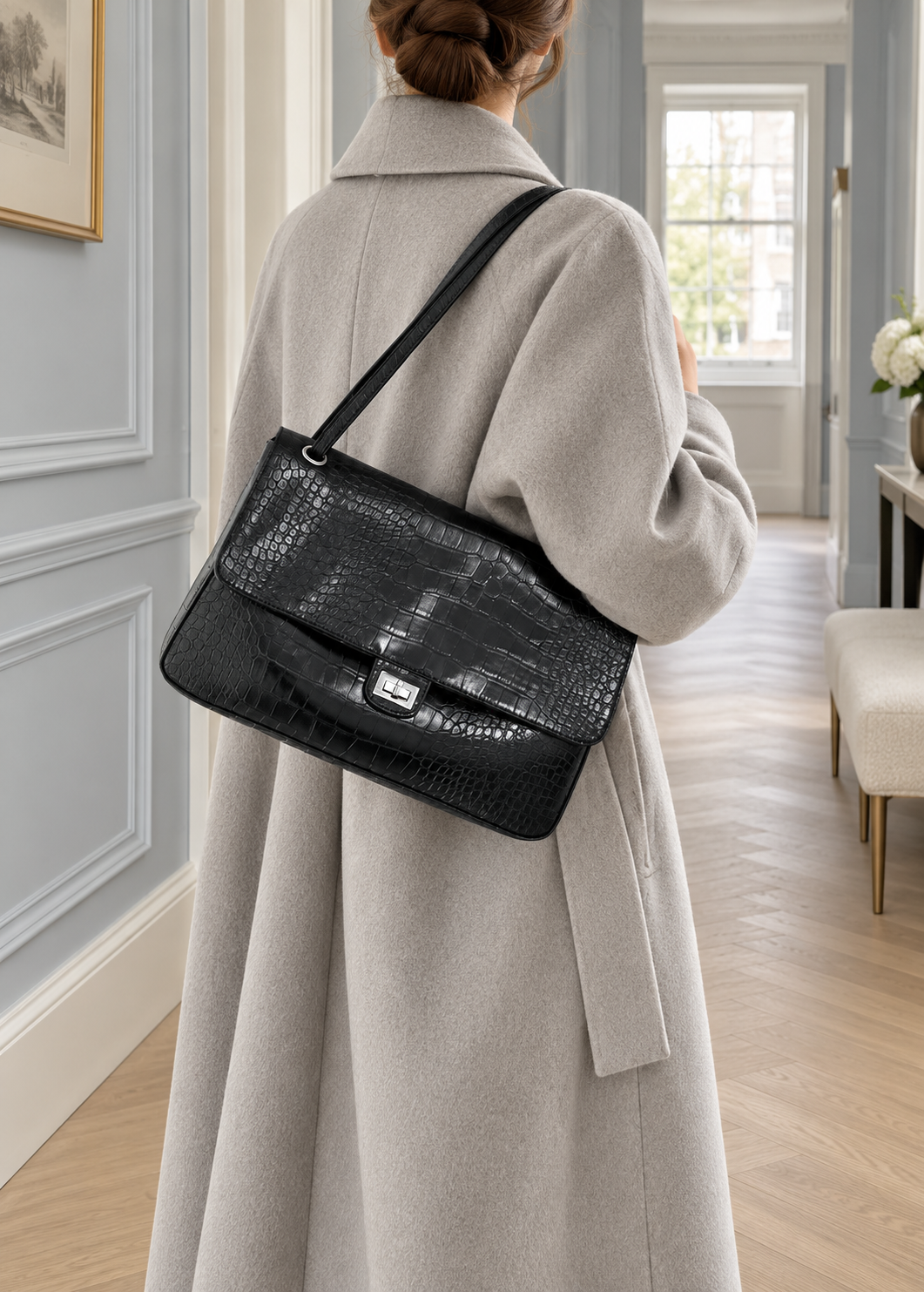 Croc Avenue Shoulder Bag - Espresso Brown