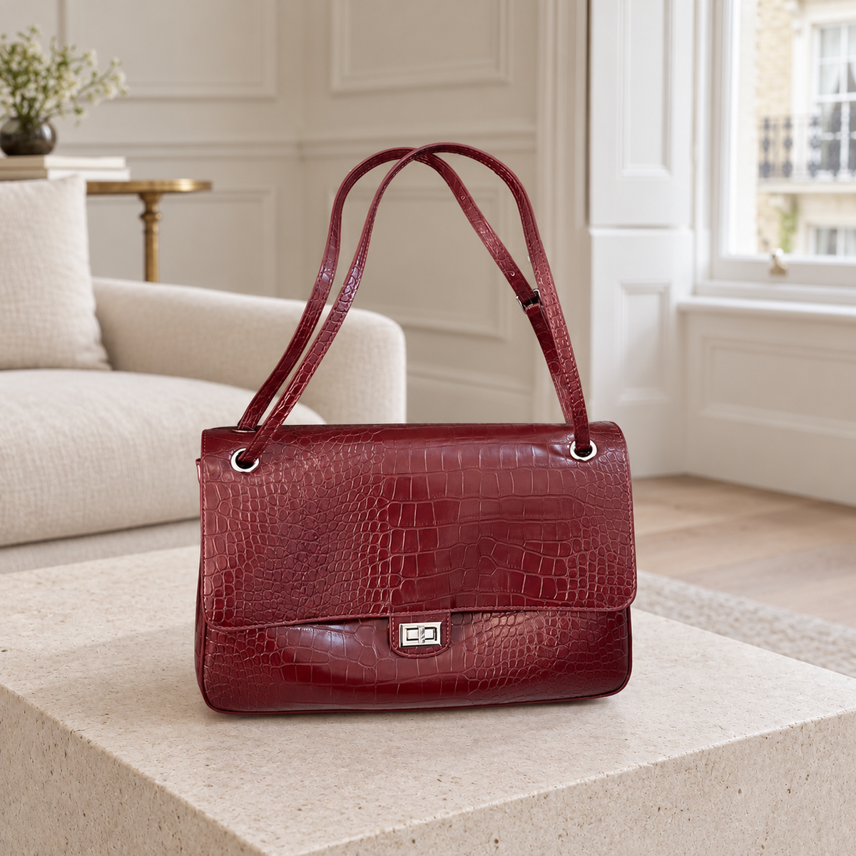 Croc Avenue Shoulder Bag - Espresso Brown