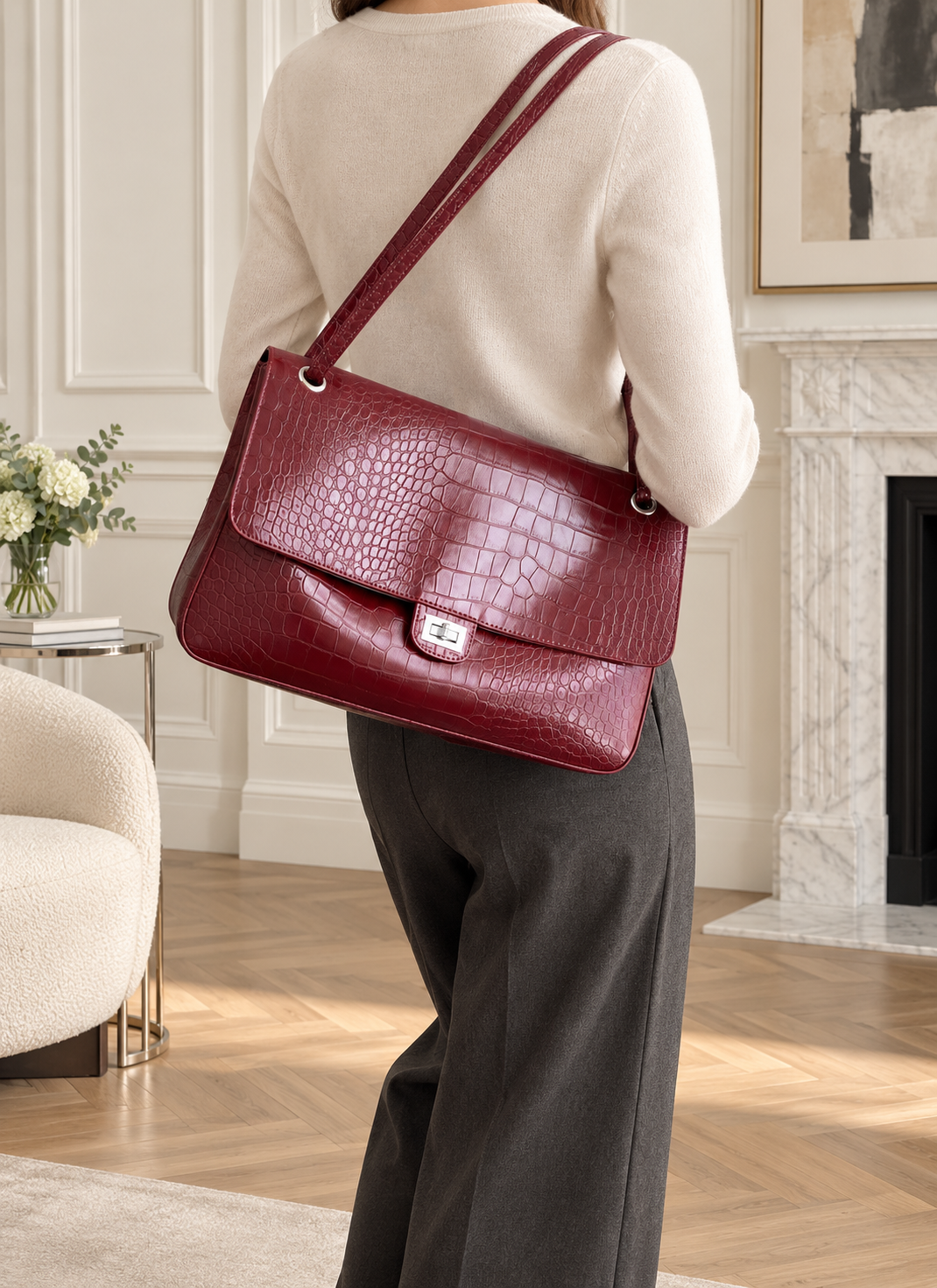 Croc Avenue Shoulder Bag - Espresso Brown