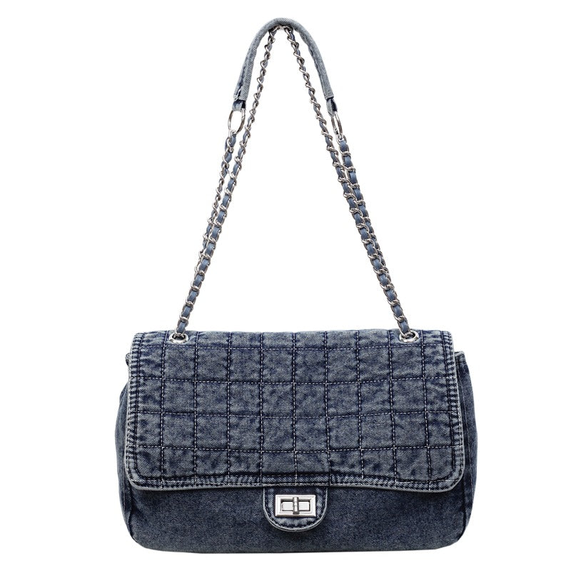 Denim Chic Chain Bag