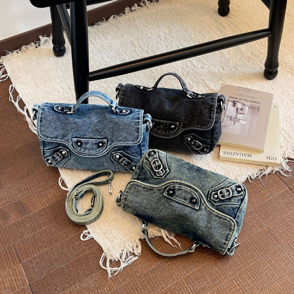 Denim City Messenger - Midnight Black