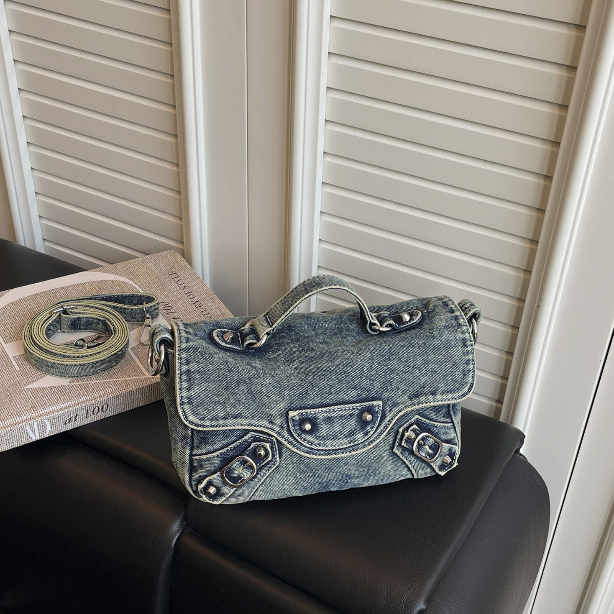 Denim City Messenger - Midnight Black