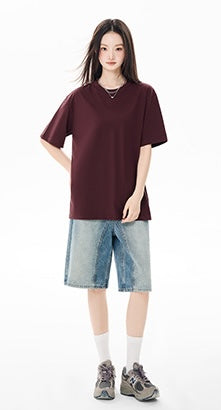 Essential Cotton Tee - Maple Red