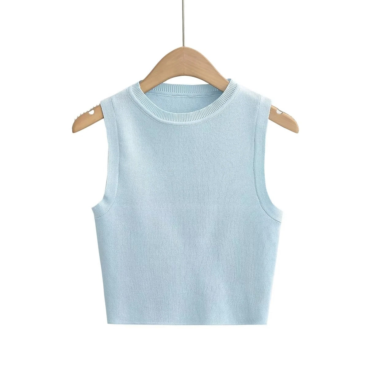 Essential Knit Tank - Midnight Black