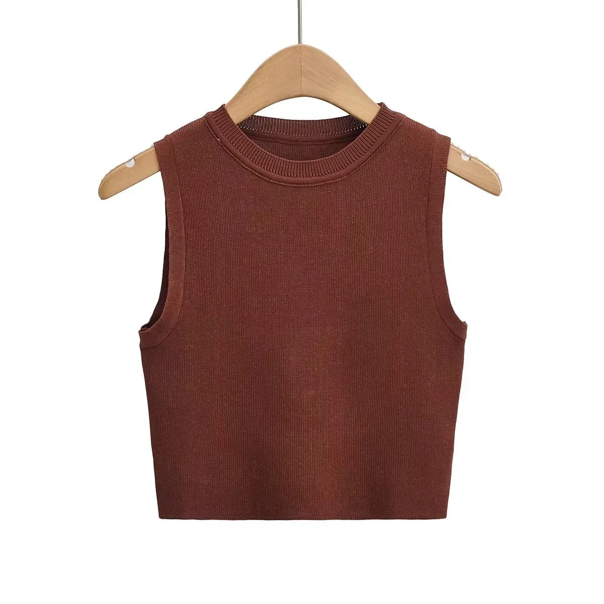 Essential Knit Tank - Midnight Black