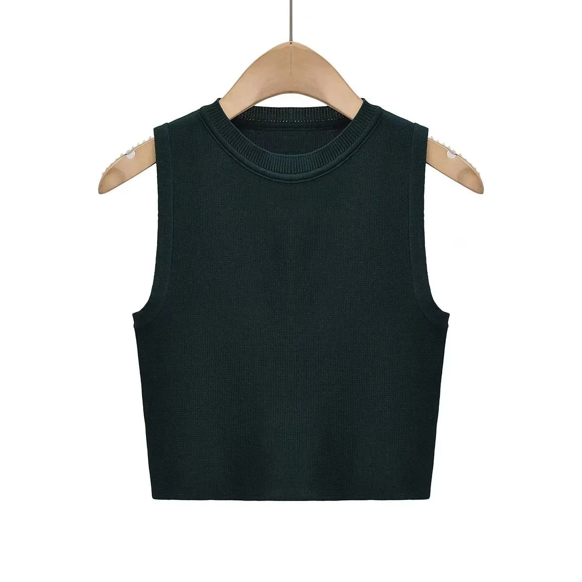 Essential Knit Tank - Midnight Black
