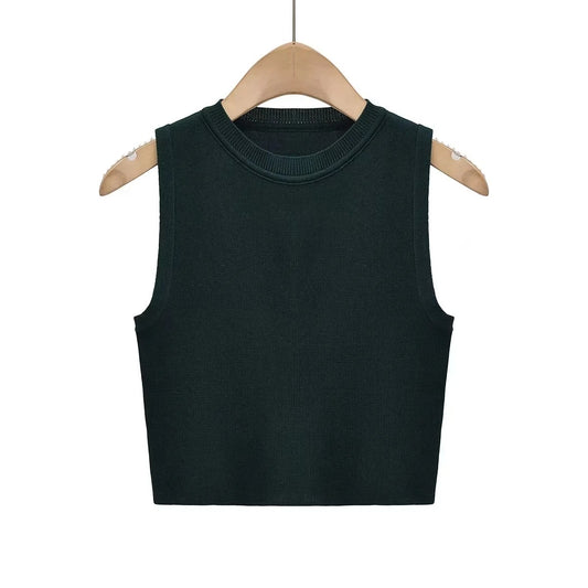 Essential Knit Tank - Deep Olive