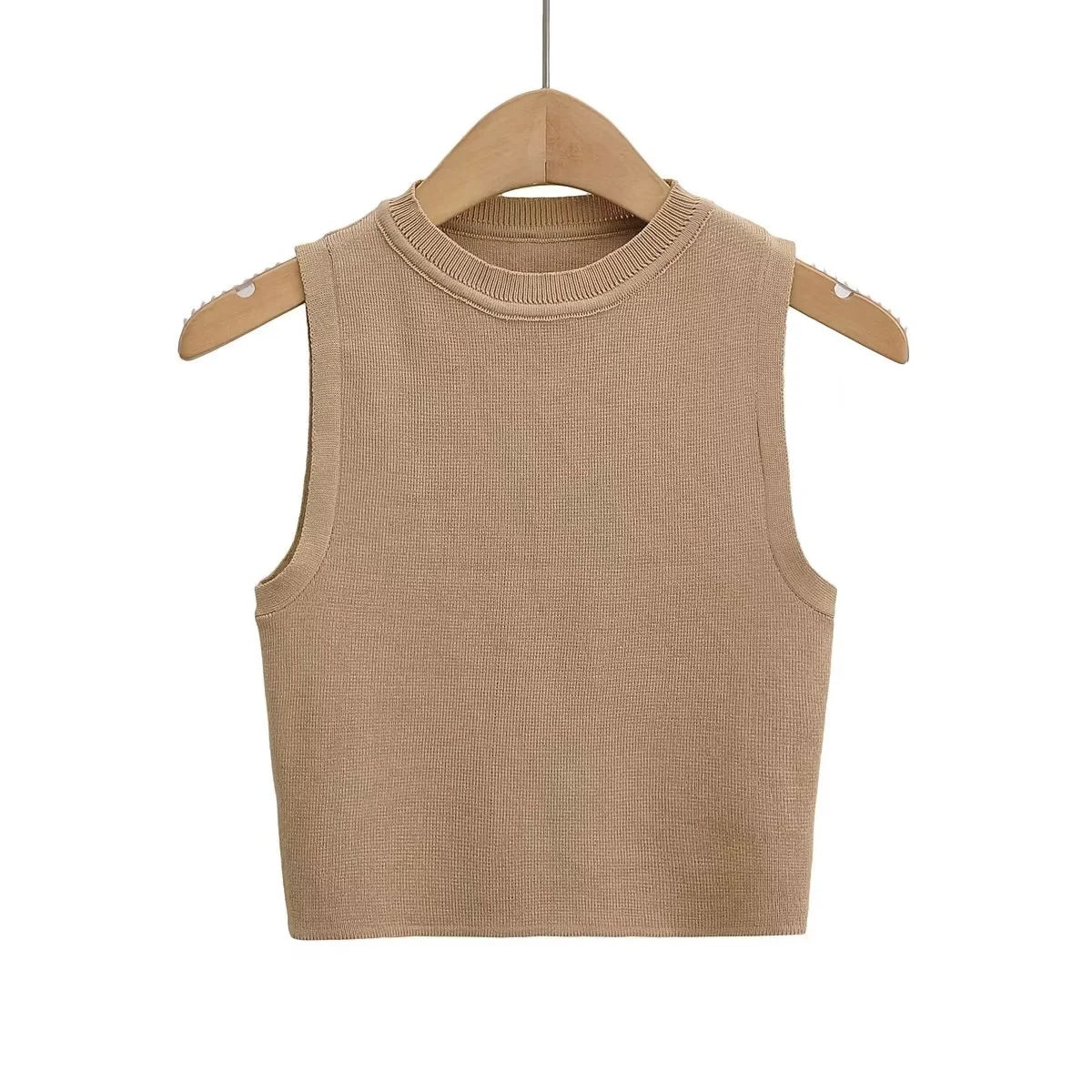 Essential Knit Tank - Midnight Black