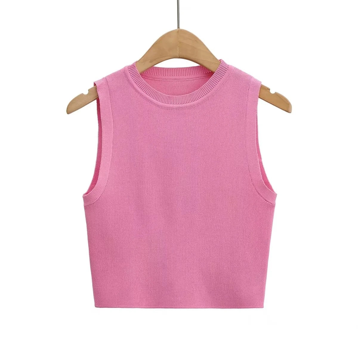 Essential Knit Tank - Midnight Black