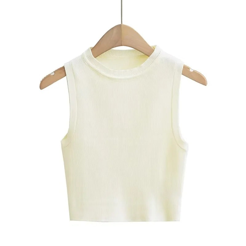 Essential Knit Tank - Midnight Black