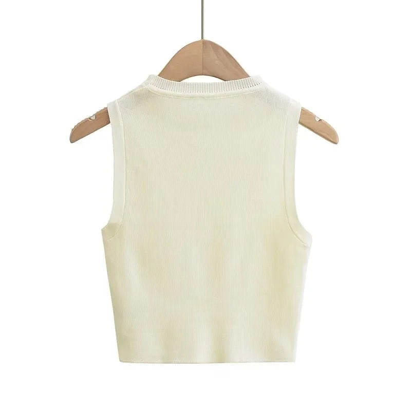 Essential Knit Tank - Midnight Black