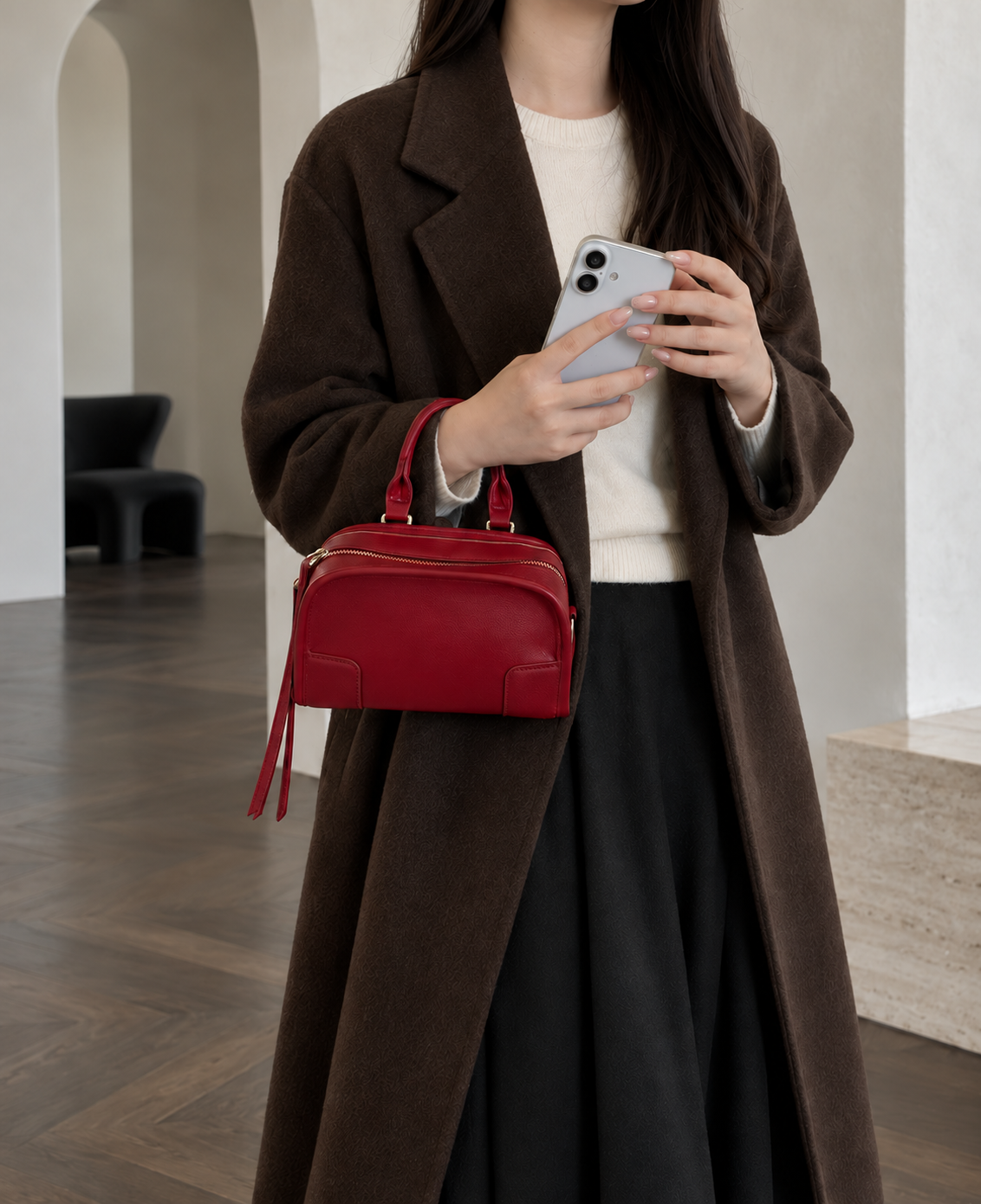 Forme Poétique Boston Bag - Espresso Brown
