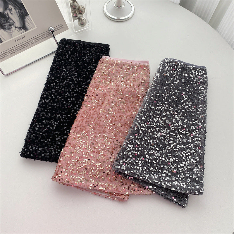 Glitter Disco Skirt (with Shorts Inside) - Disco Pink