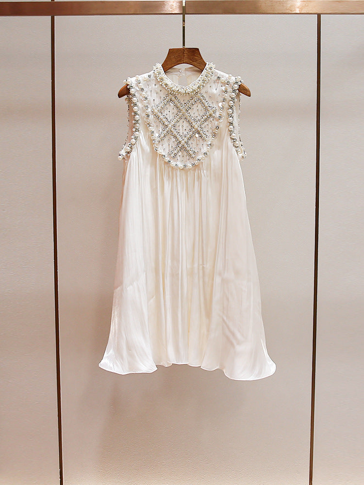 Heiress Diamond Pearl Dress - Blush Pink
