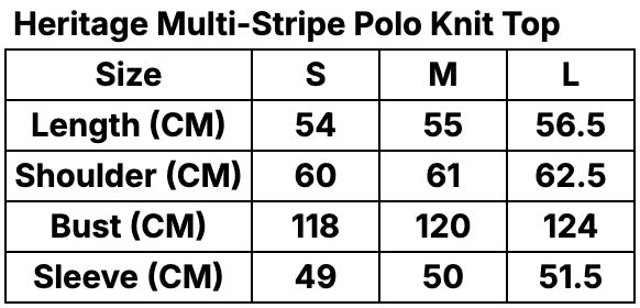 Heritage Multi-Stripe Polo Knit Top - Rosy Blanc