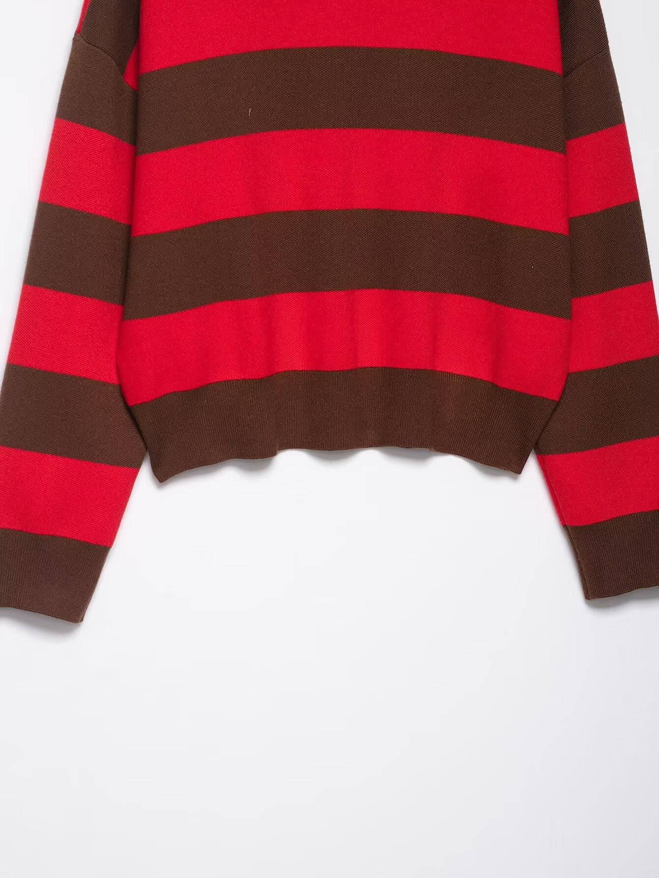 Heritage Stripe Polo Knit Top - Midnight Sky