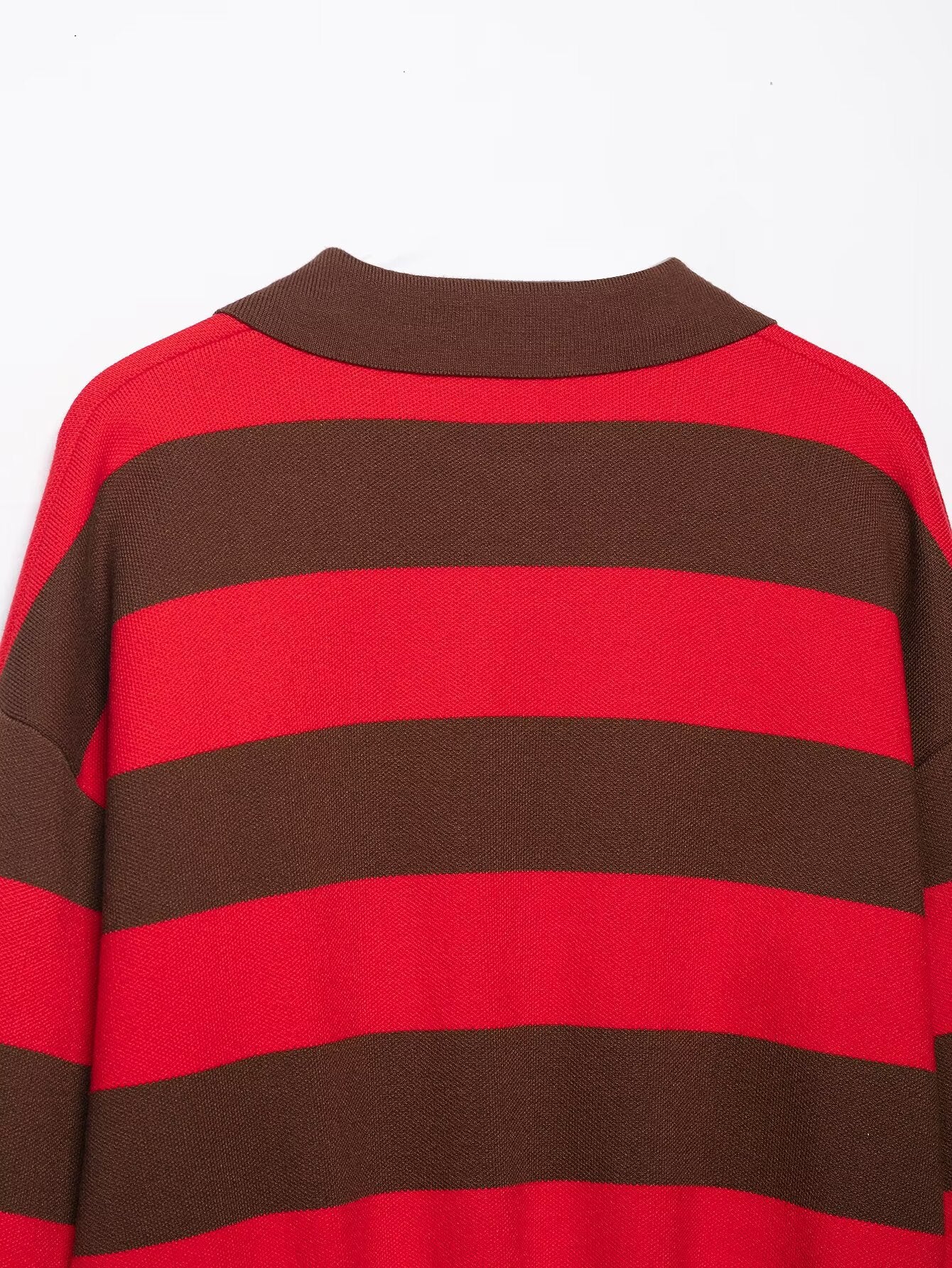 Heritage Stripe Polo Knit Top - Midnight Sky
