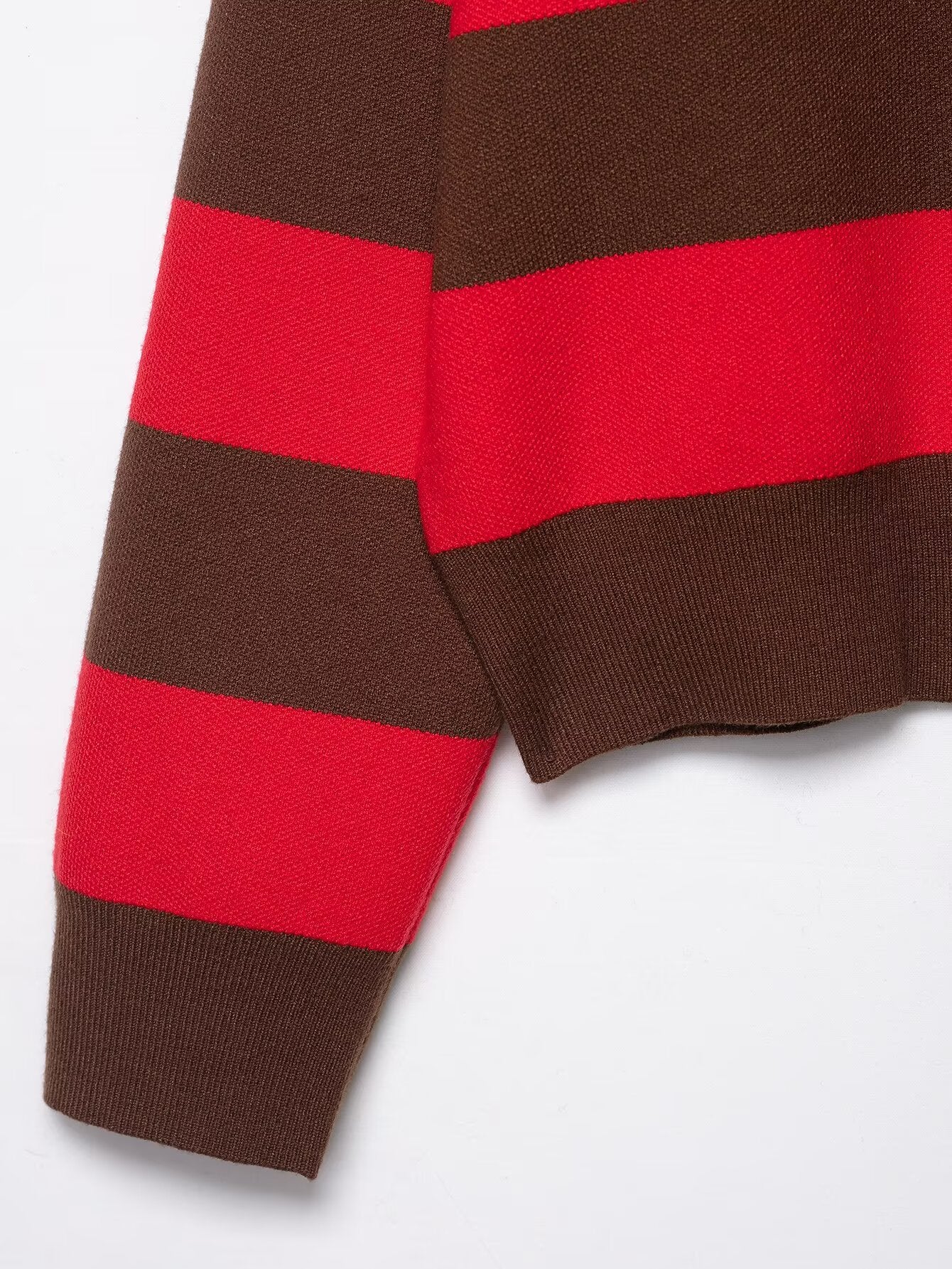 Heritage Stripe Polo Knit Top - Midnight Sky