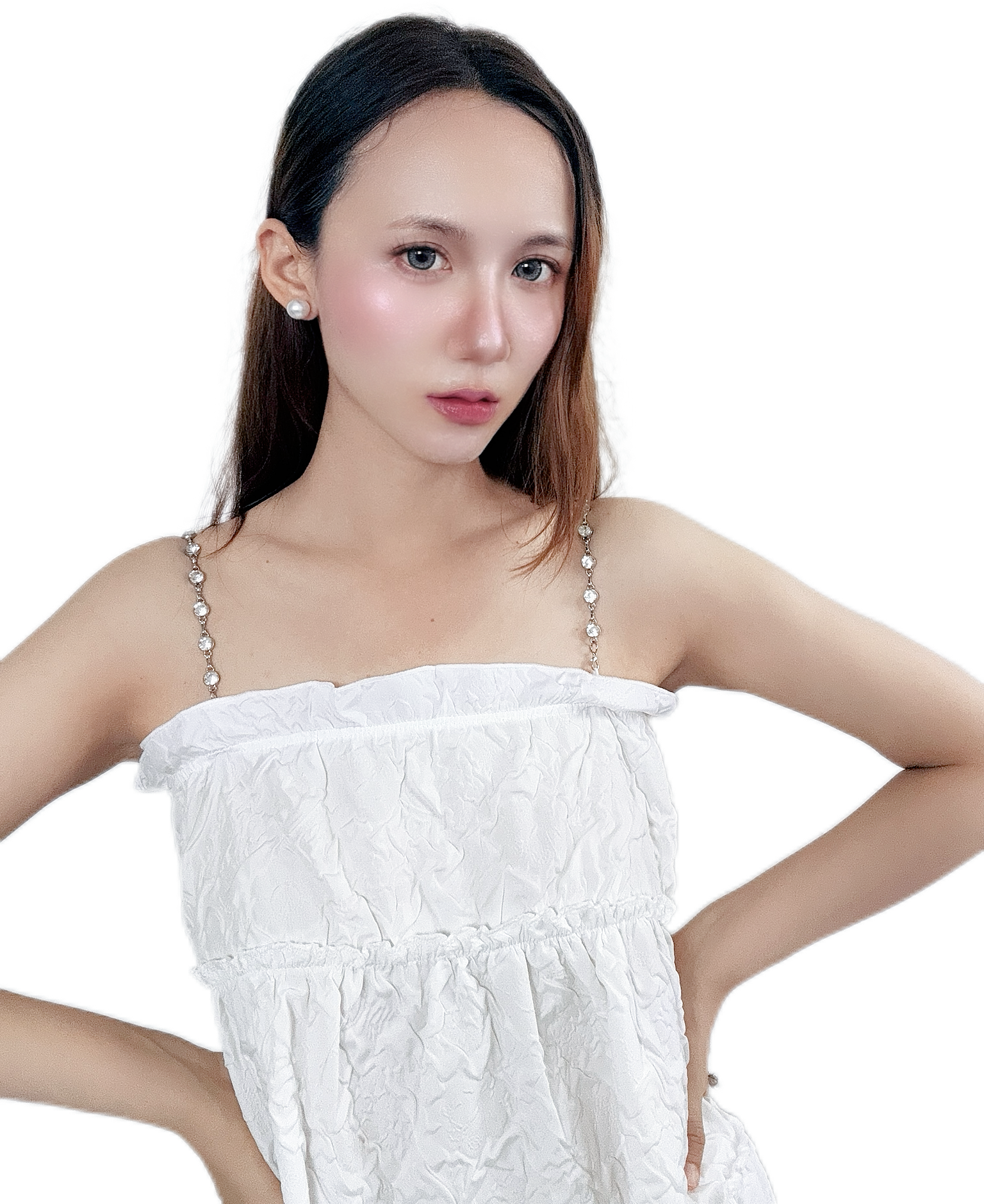 "Romantic Blanc Dress in elegant white"