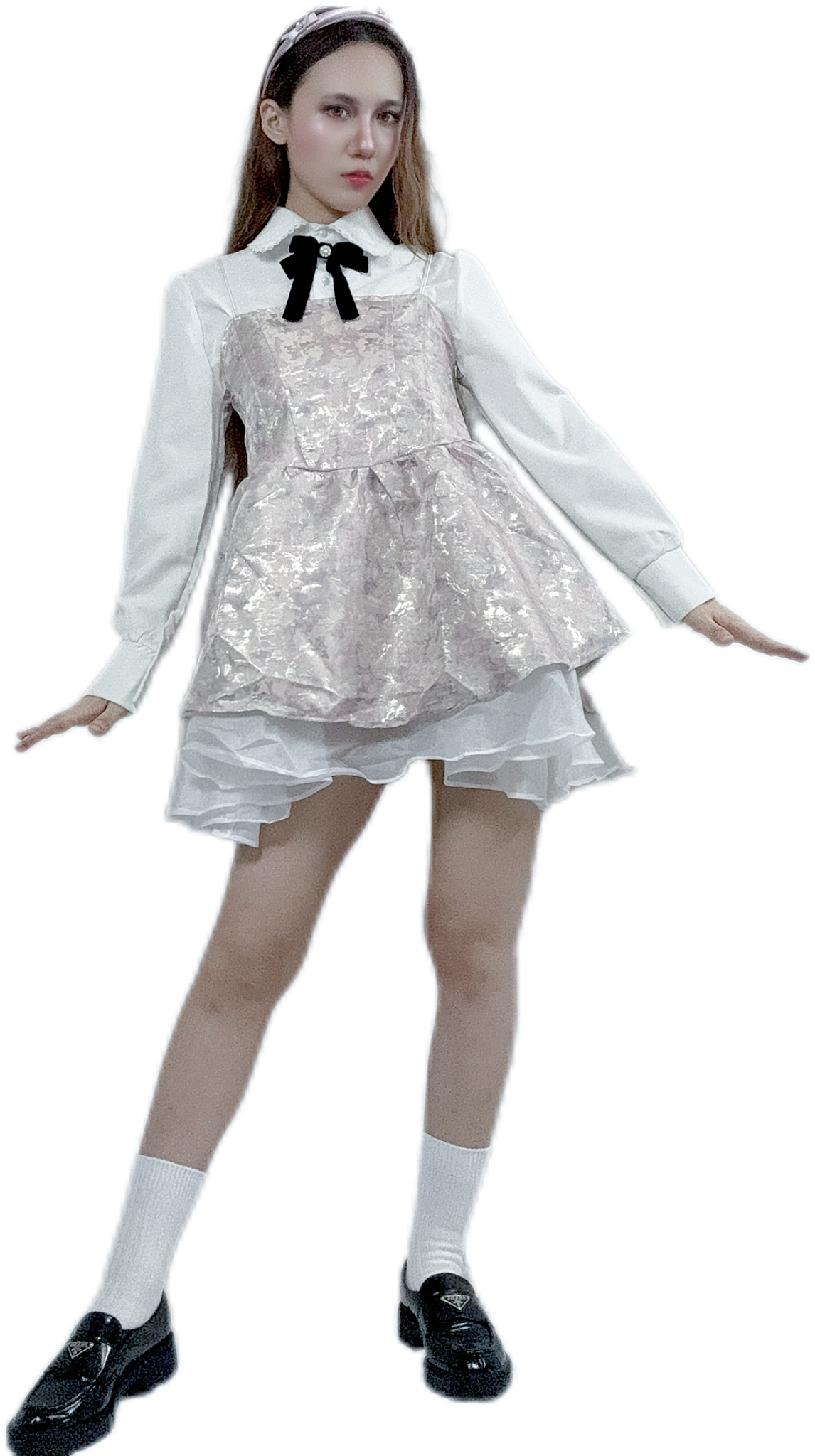 "Royal Dream Pink Dress with a majestic look"