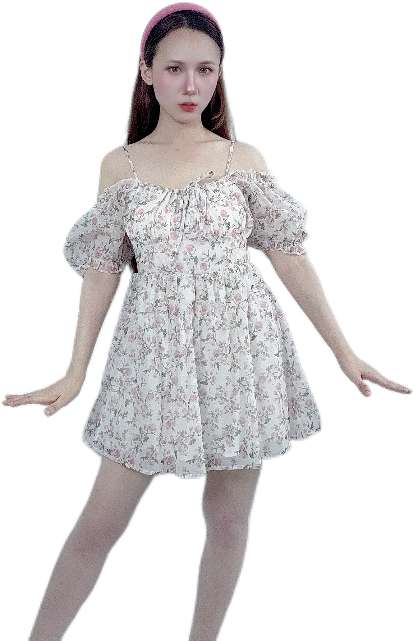 "Majestic Rose Princess Dress with royal design"