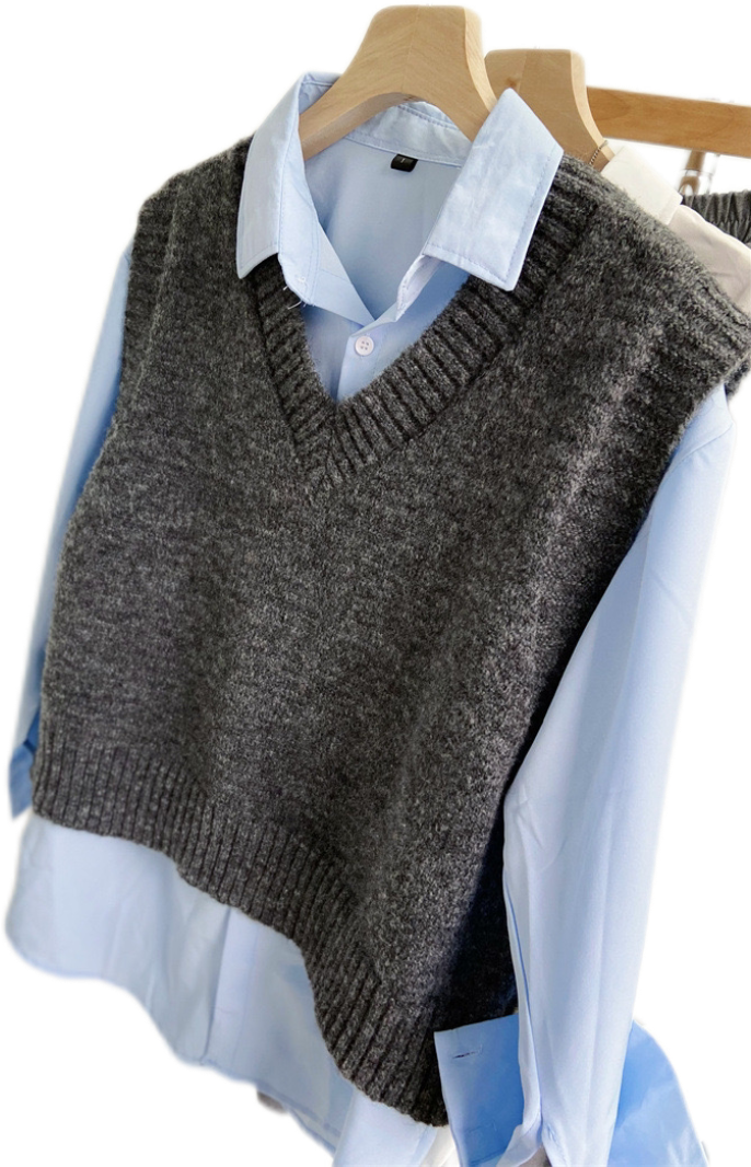 Classic Preppy Knit Vest
