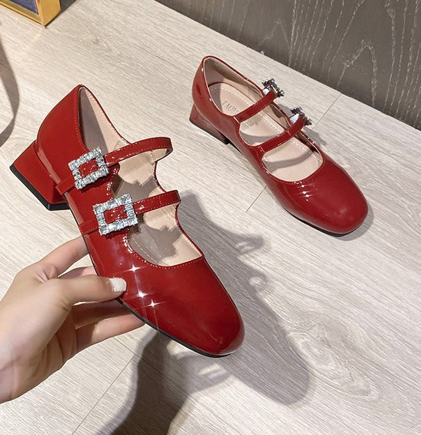 Jewel Whisper Mary Jane - Rose Red