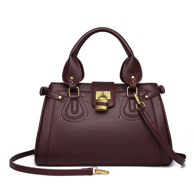 Lock Theory Handbag - Midnight Black