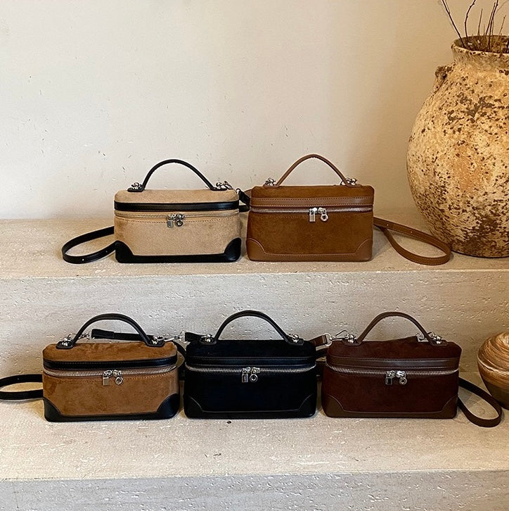 London Pocket Suede Bag