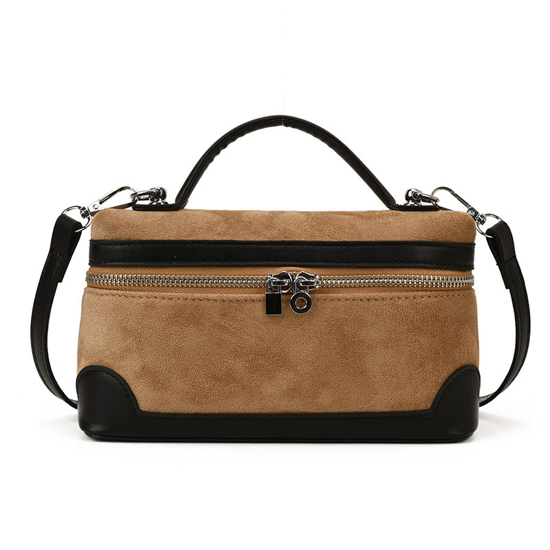 London Pocket Suede Bag