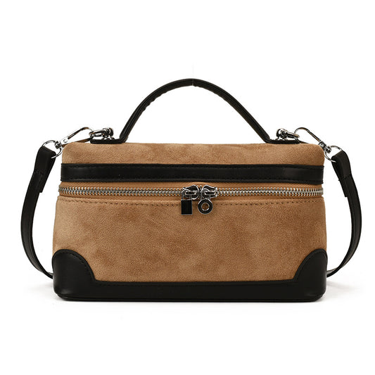 London Pocket Suede Bag