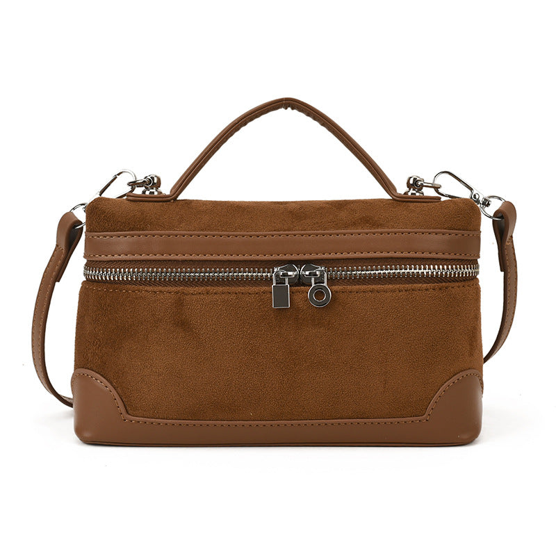 London Pocket Suede Bag