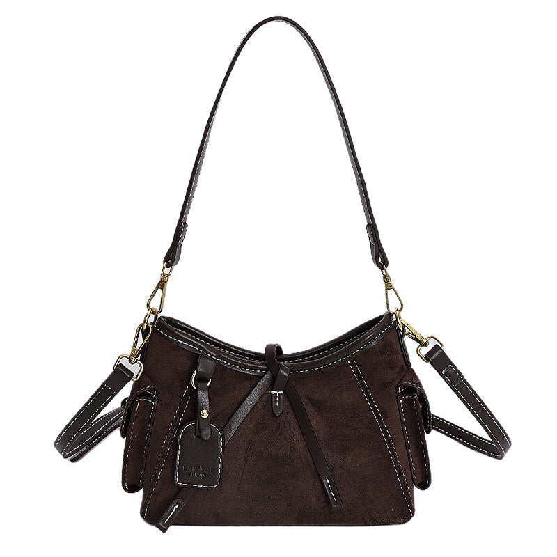 Louvre Suede Satchel