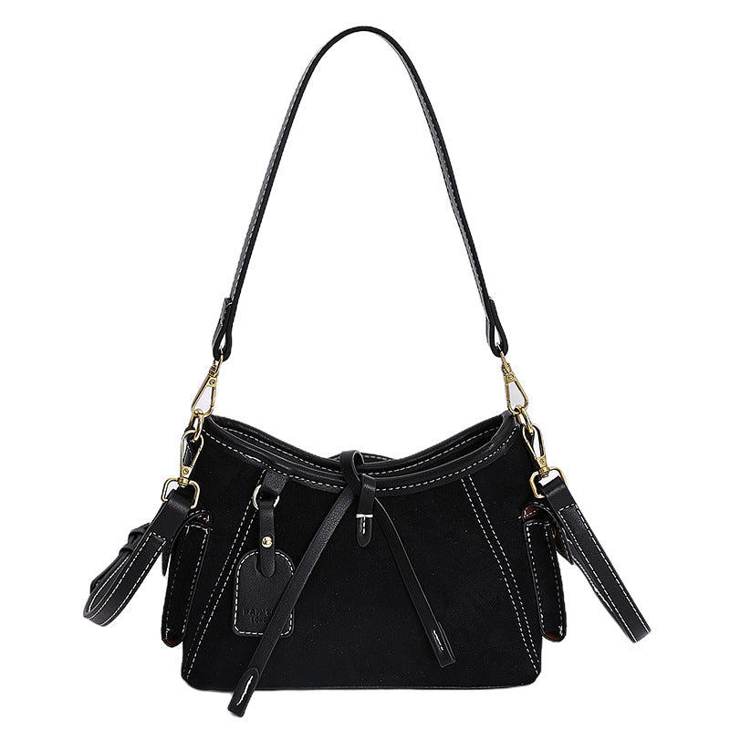 Louvre Suede Satchel