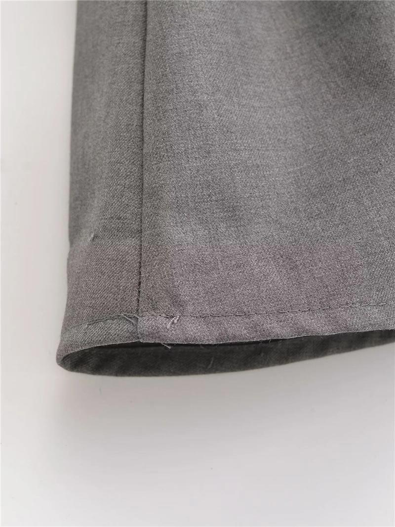 Low-Rise Drawstring Mini Skirt - Mystic Grey