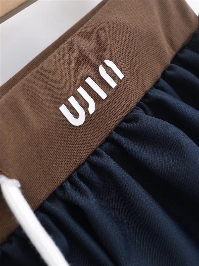 Low-Rise Drawstring Mini Skirt - Mystic Grey