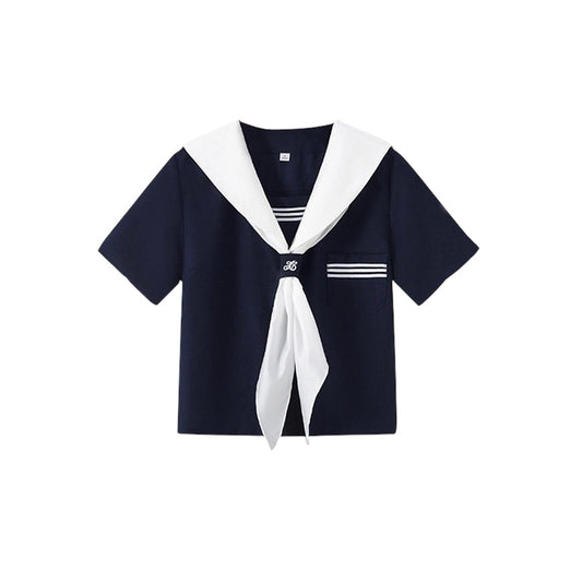 Lunar Navy Sailor Top