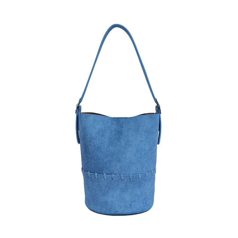Macaron Dopamine Bucket Bag - Azure Blue