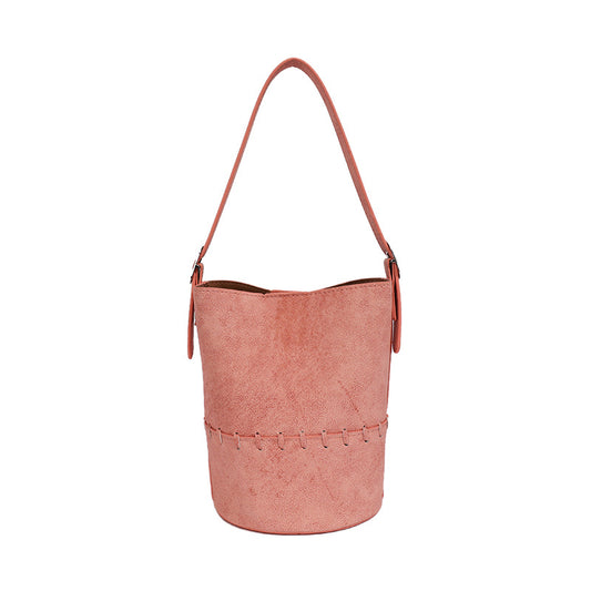 Macaron Dopamine Bucket Bag - Coral Pink