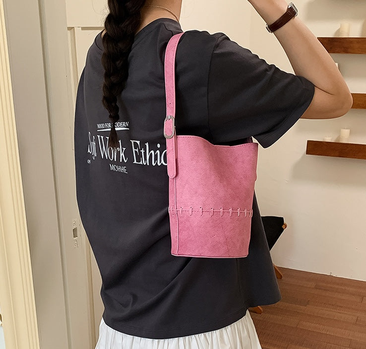 Macaron Dopamine Bucket Bag - Azure Blue