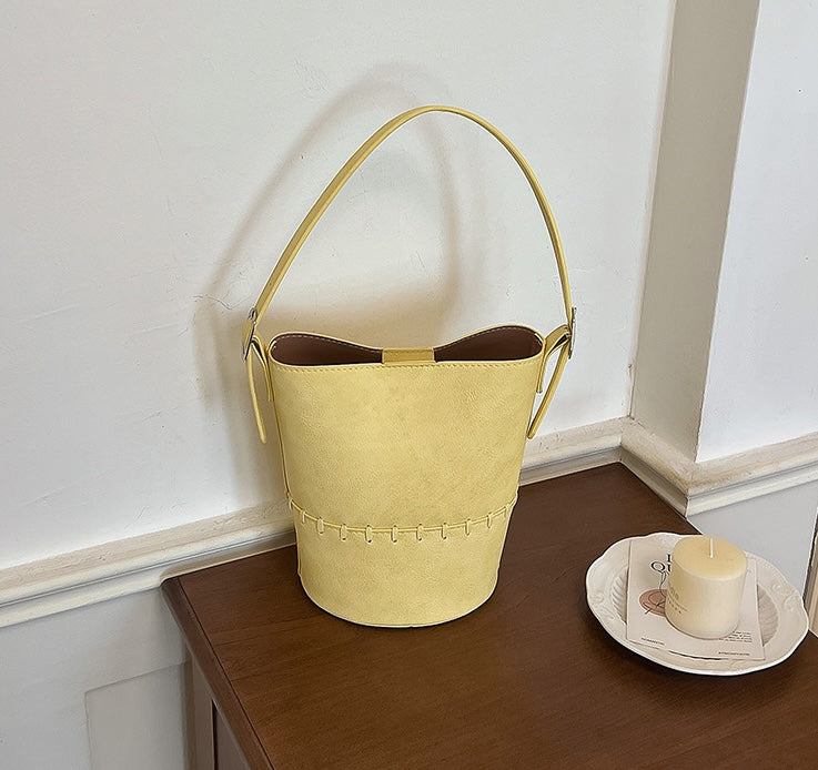 Macaron Dopamine Bucket Bag - Azure Blue
