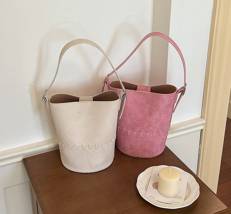 Macaron Dopamine Bucket Bag - Azure Blue